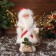 Santa Claus "in a fluffy suit, with a bag" moves, with backlight, 30x19 cm, red