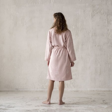 Tao robe, size m, gray-pink color-3