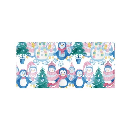 Basket for storage of things "Family of Snowmen", size 40x60 cm-1