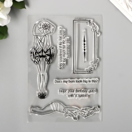 Stamp for creativity Silicon "Fashion Lady" 15x10 cm