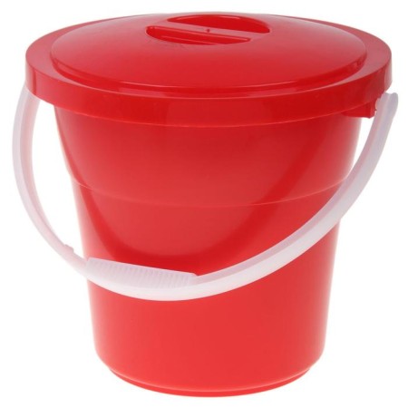 Food bucket with a lid "Euro", 12 l, particularly resistant, MIX color-5
