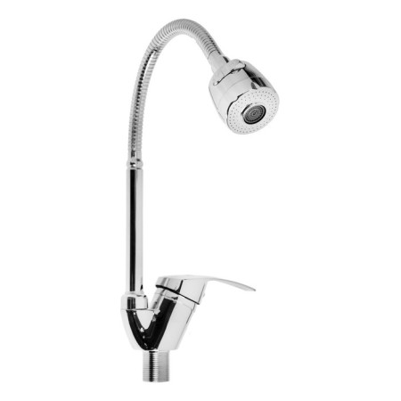 Zein Z66350352 kitchen mixer, flexible spout, 40 mm cartridge, dual -mode aerator, chrome-5
