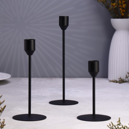 Set of candlesticks "Trio" 8x24; 8x19; 8x14cm-3