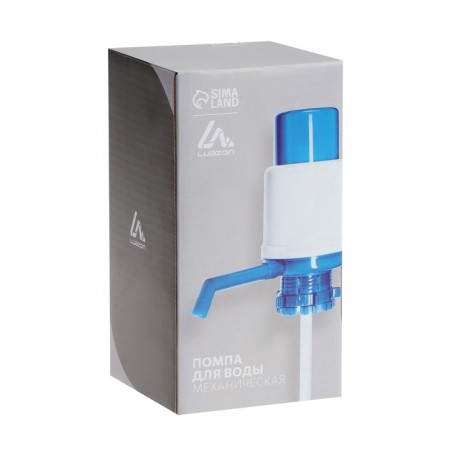 Luazon water pump, mechanical, small, under a bottle of 11 to 19 l, blue-5