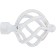 Top "Forged ball", d = 20 cm, color white gold