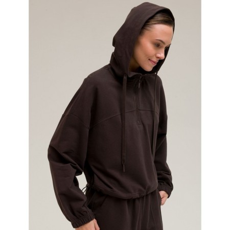 Female hoodies, size 46, chocolate color-1