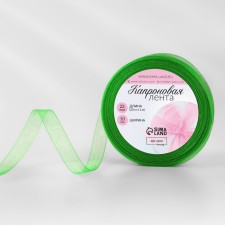 Kapron tape, 10 mm, 20 ± 1 m, green color No. 19