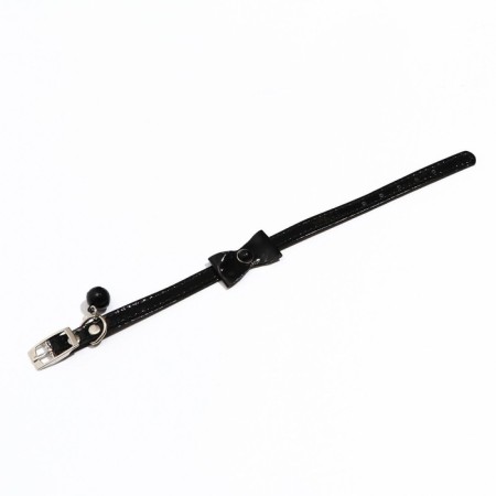Collar "radiance" with bead and bell, 29 x 1 cm, Osh 21-26, black-2