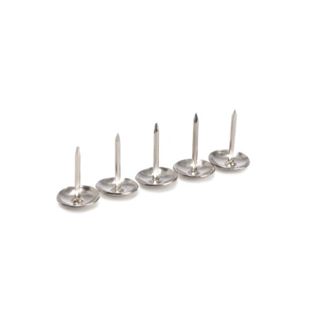 Tundra nails, decorative, textured, 11x16 mm, chrome, 100 pcs-10