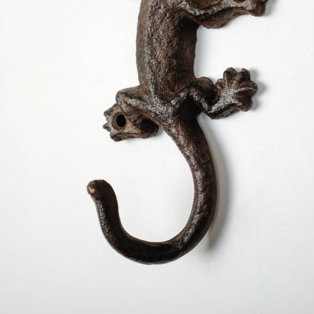 Decorative metal hook "Lizard" 13x8.5x2.5 cm-3