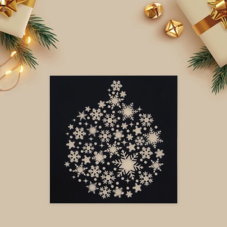 Stencil for creativity "Snowflakes", 15 x 15 cm, plastic-2