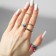 Ring set 8 pieces "Dream" yin-yang, color with gold, size mix