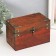 Casket wood chest "with corners" set 2 pcs 15x9x7.5 20x11.5x13 cm