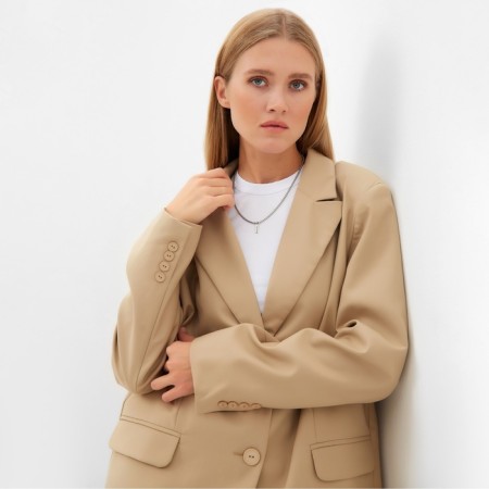 Female jacket Minaku: Classic Sand color, rr 42-44-5