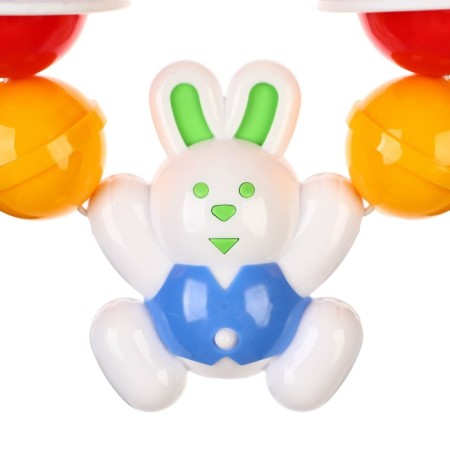 Suspension - a rattle "Sunny Bunny" on a crib, stroller, color mix, aelytes-3