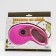 Diil roulette, 5 m, up to 40 kg, tape, rubberized handle, pink