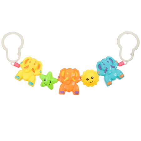Stretching to a stroller/crib "Elephants", 3 toys, color mix, crush me-3