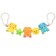 Stretching to a stroller/crib "Elephants", 3 toys, color mix, crush me