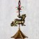 Music of wind metal "Kirin" 3 bells 45 cm
