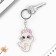 Key keychain children's acrylic "cat", 5.1 x 6.2 cm
