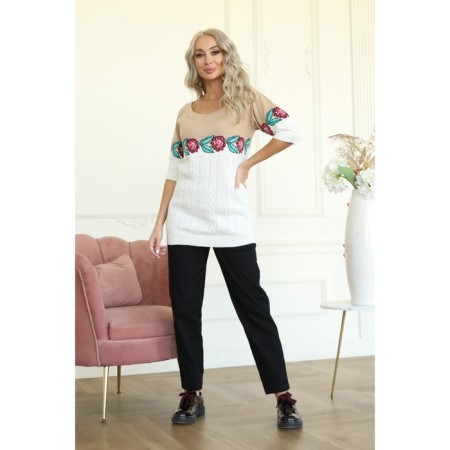 Female jumper, size 42, white color-9