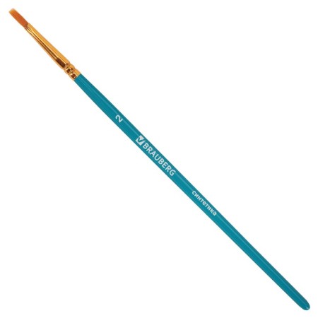 System of brushes synthetics 10 pieces, Brauberg, round; oval; flat; Liners-2