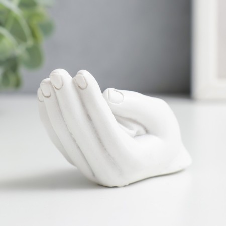 Polystone souvenir "Sleeping baby in the palm" 4.8x9.4x4.2 cm-3