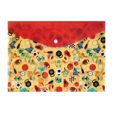 Folder-convert on the button, A4, 180 μm, "Sport", mix-4