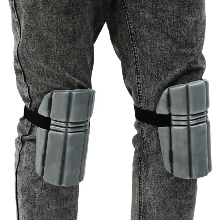 Protective, universal knee pads, 19 × 16.5 cm, gray-2