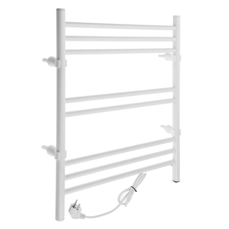 Electric heated towel rail ZEIN PE-08 "Bohemia", 500x600 mm, 8 crossbars, white-2