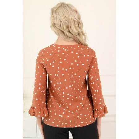Female blouse, size 58, beige color-1