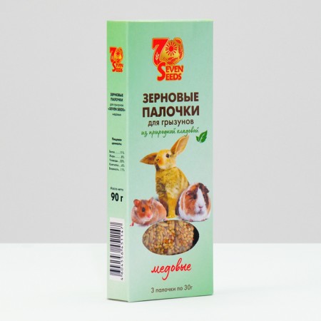 SEVEN SEEDS sticks for rodents, honey, 3 pcs, 90 g-8