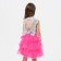 New Year. Children's dress with sequins KAFTAN, p. 32 (110-116), bright pink