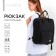 Backpack School Textile Love, 38x27x13 cm, black color