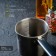 Basis stainless steel bucket, 450 ml, d = 10 cm, with a measured scale, metal handle