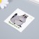 Tattoo on the body color "raccoon - and if I find?" 6x6 cm