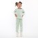 Pajamas for a girl, mint color, height 110 cm