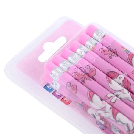 Black pencil with the eraser "Unicorn", firmness of NV-1