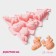Baking form of the share "New Year's mood", silicone, 23 × 19 × 2.5 cm, 6 cells, pink color