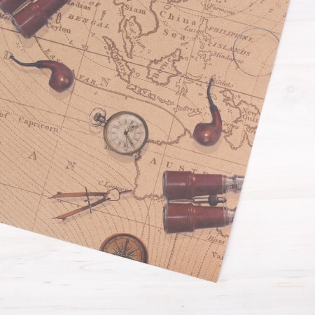 Paper packaging craft "Wandering map", 50 x 70 cm-2
