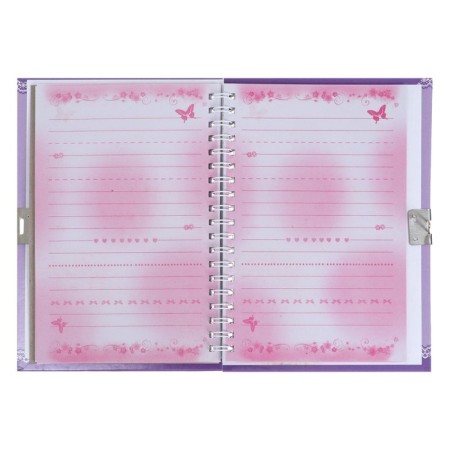 Notebook Gift Book on the lock, A6+, 50 sheets, line, "Owl", mix-5