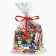 Gift package Happy New Year+candies 25 x 40 cm, colored metallized pattern mix