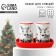 Set for spices ceramic "deer", 12x6.5x7 cm, white color