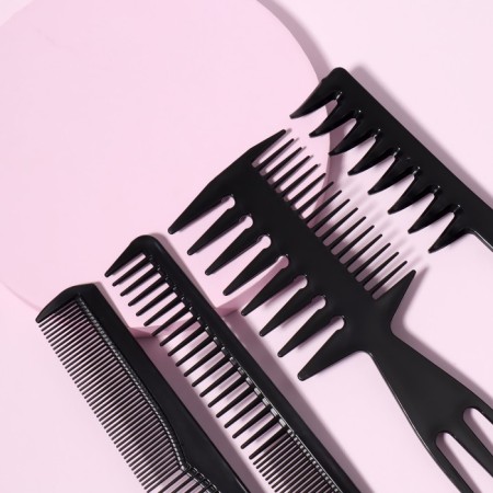 Set of combs, 8 items, black color-2