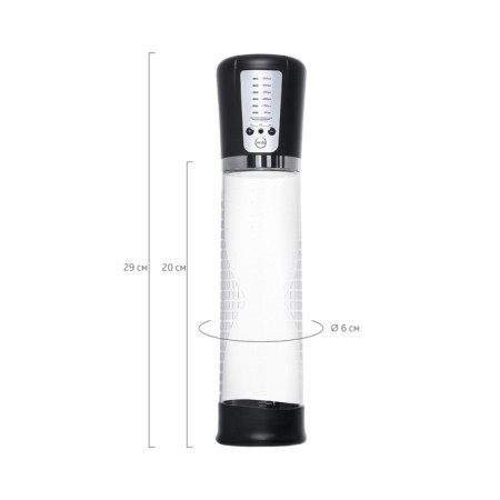 Automatic pump for the penis Sexus Men Expert Sigurd, ABS plastic, black, 29 cm-4
