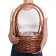 A set of baskets "Blackmarks", dark brown, 3 pcs, 28 × 14/45, 24 × 13/41, 19 × 11/37 cm, willow