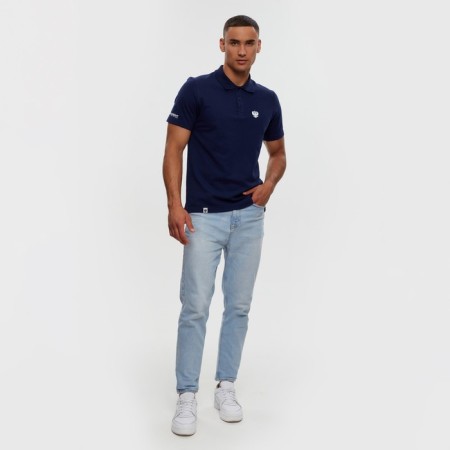 Polo President Emblem, size M, Blue color-6