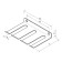Holder for storing skewers with 6 items, wall -mounted, made of stainless steel