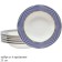 A set of 6 deep plates Lenardi, D = 23 cm