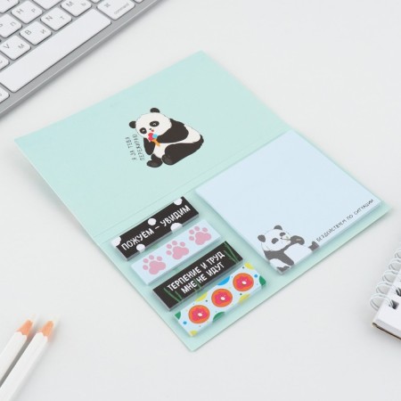 Book of stickers "Panda", 5 blocks, 30 sheets.-2